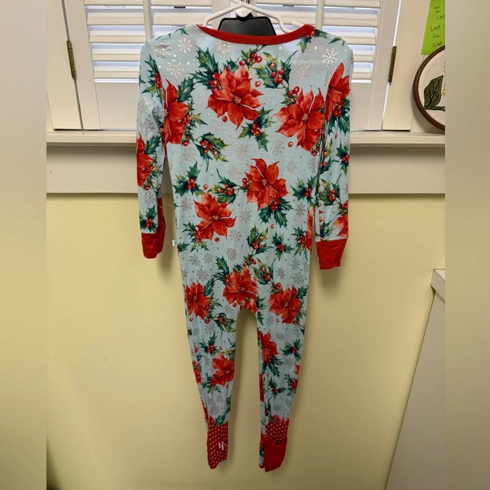 POSH PEANUT Winter Lily Convertible One Piece, Blue Size 3T - Picture 4 of 6